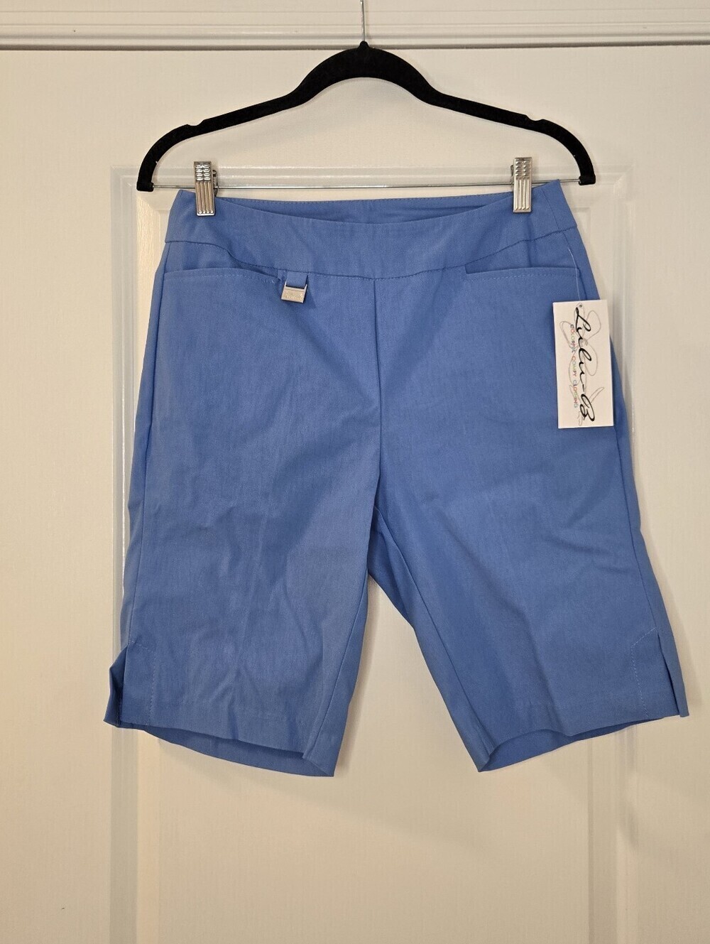 Lulu-B Pull-on Flat Front Bermuda Shorts- Size 6 NWT - Picture 2 of 11